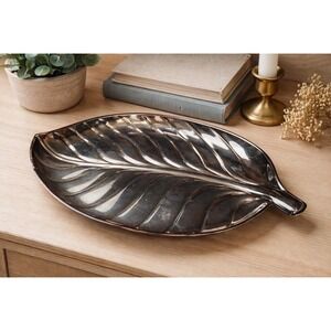 Vintage Silver Plated Leaf Tray – MCM Serving Platter